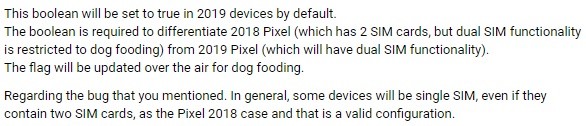 google pixel 4 better dual sim functionality aosp gerrit