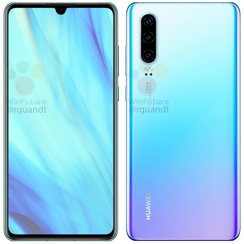Here's our best look yet at the Huawei P30 and P30 Pro 1 huawei p30 leaked press render 1
