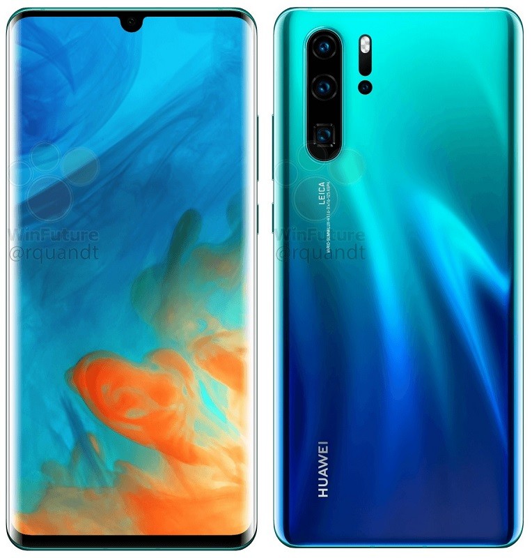 Here's our best look yet at the Huawei P30 and P30 Pro 2 huawei p30 pro leaked press render 1