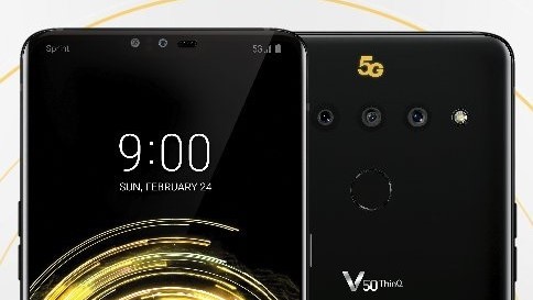 LG V50 ThinQ render leaks online revealing notched display, 5G support, and triple rear cameras