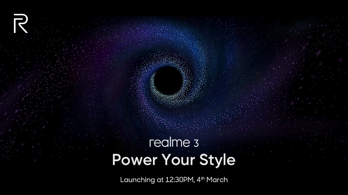 realme 3 launch date