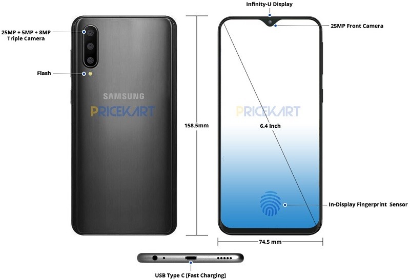 Samsung Galaxy A10, A30, and A50 picture leak online 2 samsung galaxy a50 leaked image 1