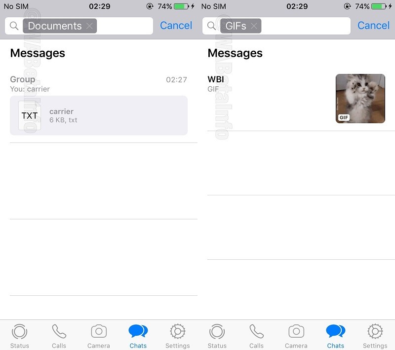 whatsapp developing advanced search feature ios 2