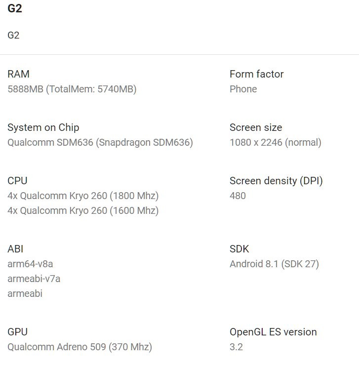 10or g2 specs leak