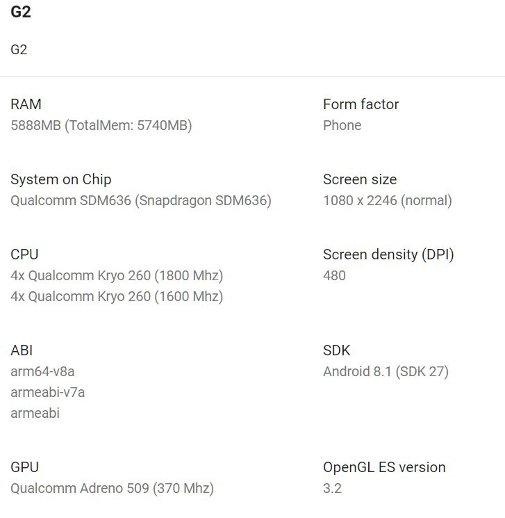 10or g2 specs leak