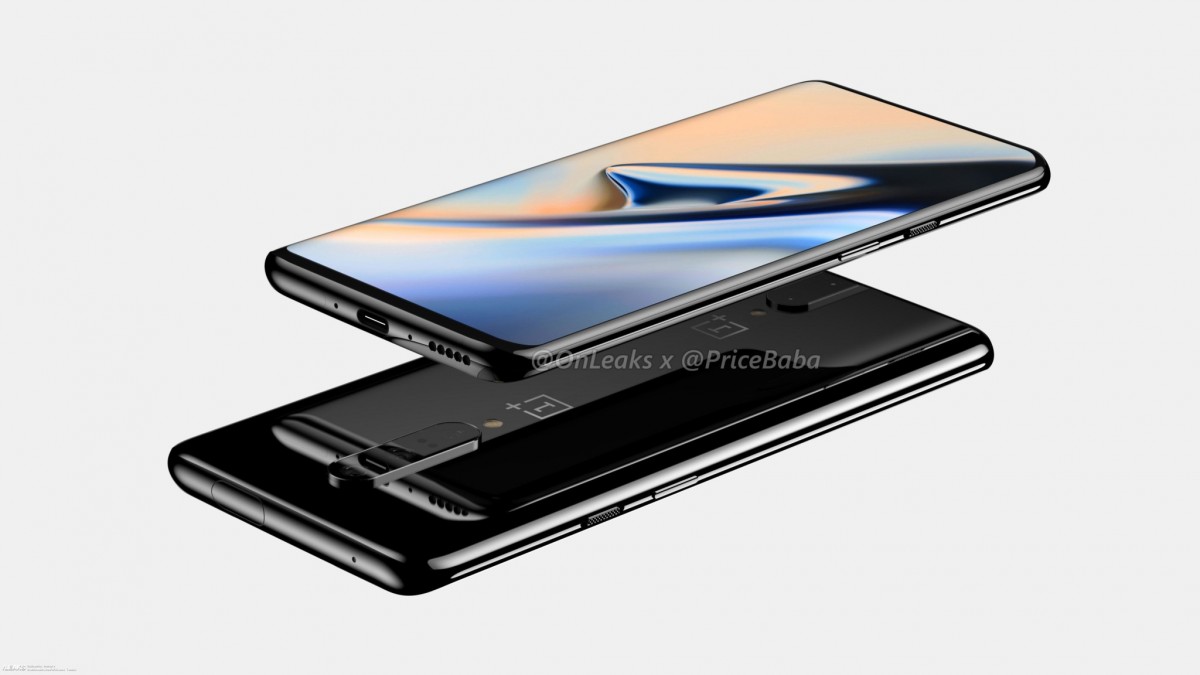 OnePlus 7 renders and hands-on photo surface online showcasing pop-up selfie camera
