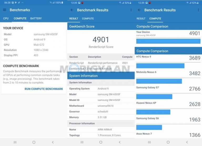 samsung a50 benchmark