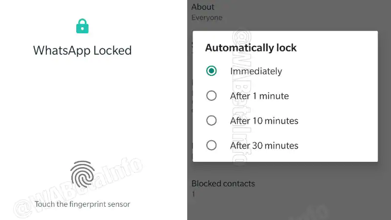 whatsapp beta fingerprint