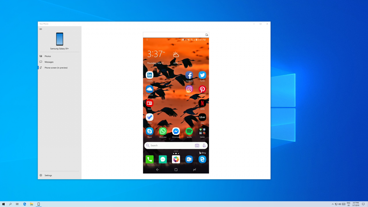 screen mirroring android to windows 10