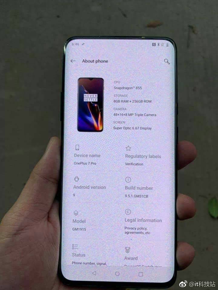 oneplus 7 pro leak 2