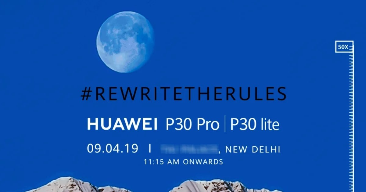 p30 pro india launch invite