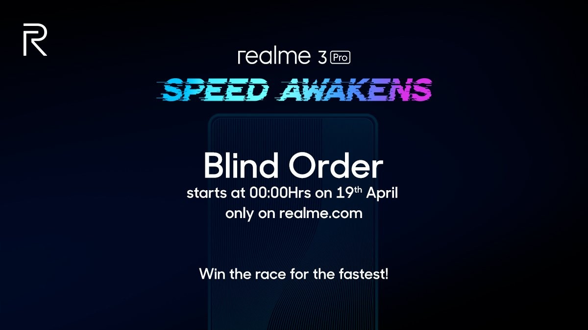 realme 3 pro blind order