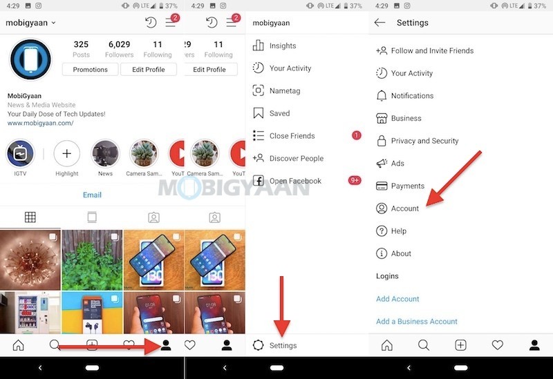 How to switch business Instagram account into private account Guide 0