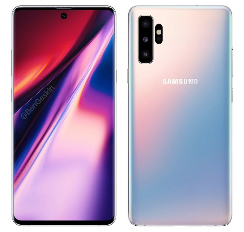 Samsung Galaxy Note10 Leaked Render