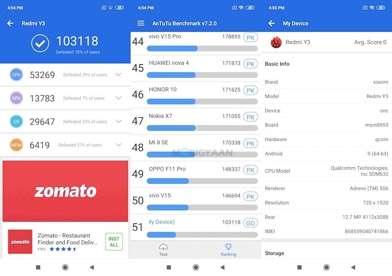 Xiaomi Redmi Y3 Review Screenshots 5