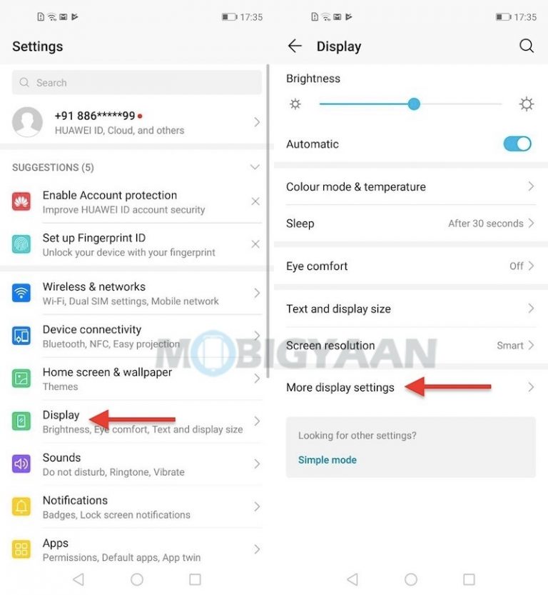 How to hide the notch (in-screen camera) on Honor 20 [Beginner's Guide]