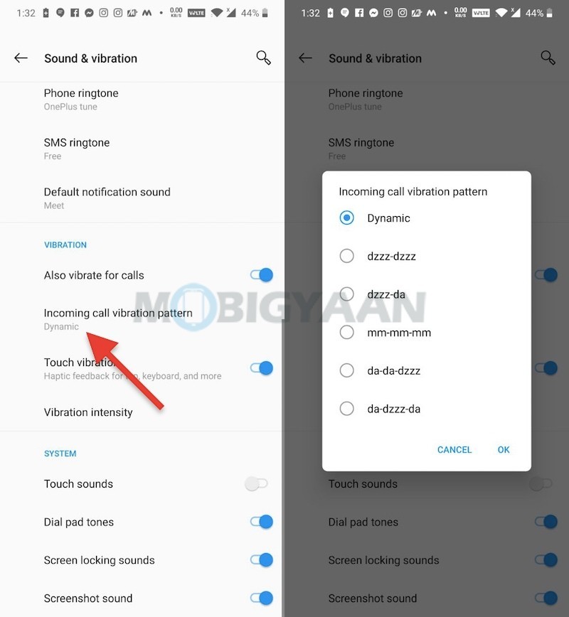 How to customize call vibration pattern on OnePlus 7 Pro Guide 0
