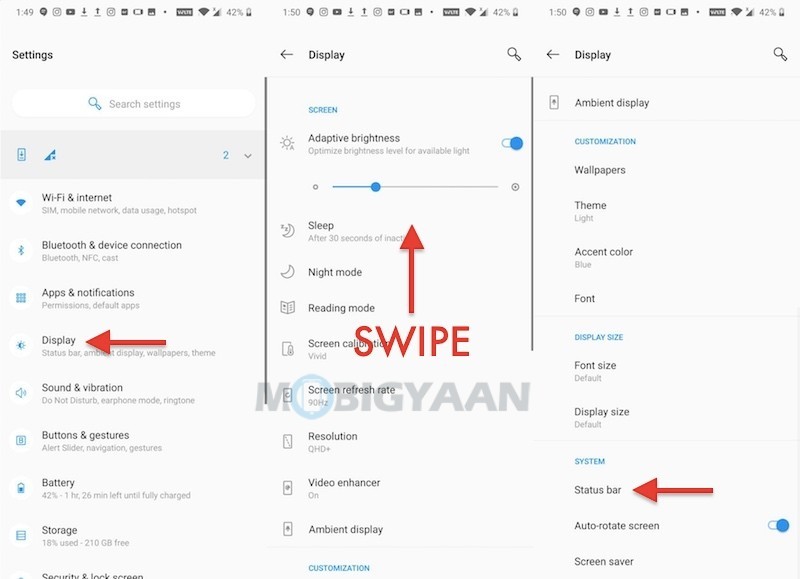 how-to-show-battery-percentage-on-oneplus-7-pro 