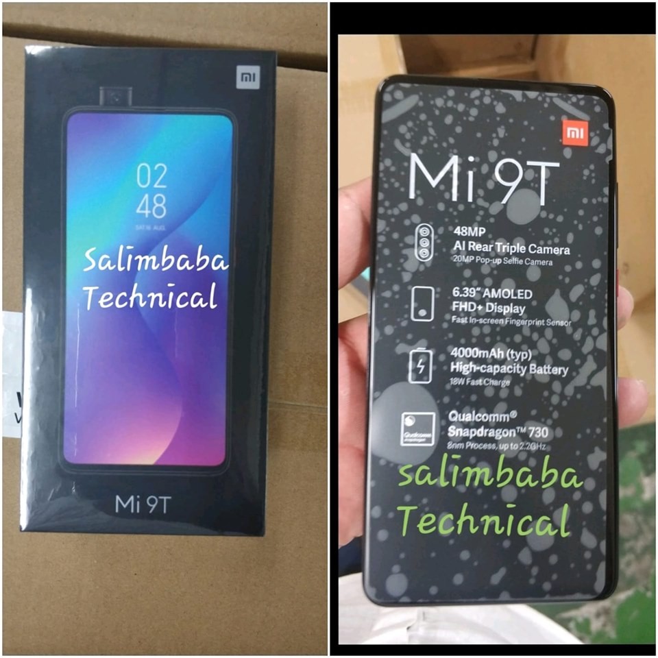 Xiaomi Mi 9T Retail Leak