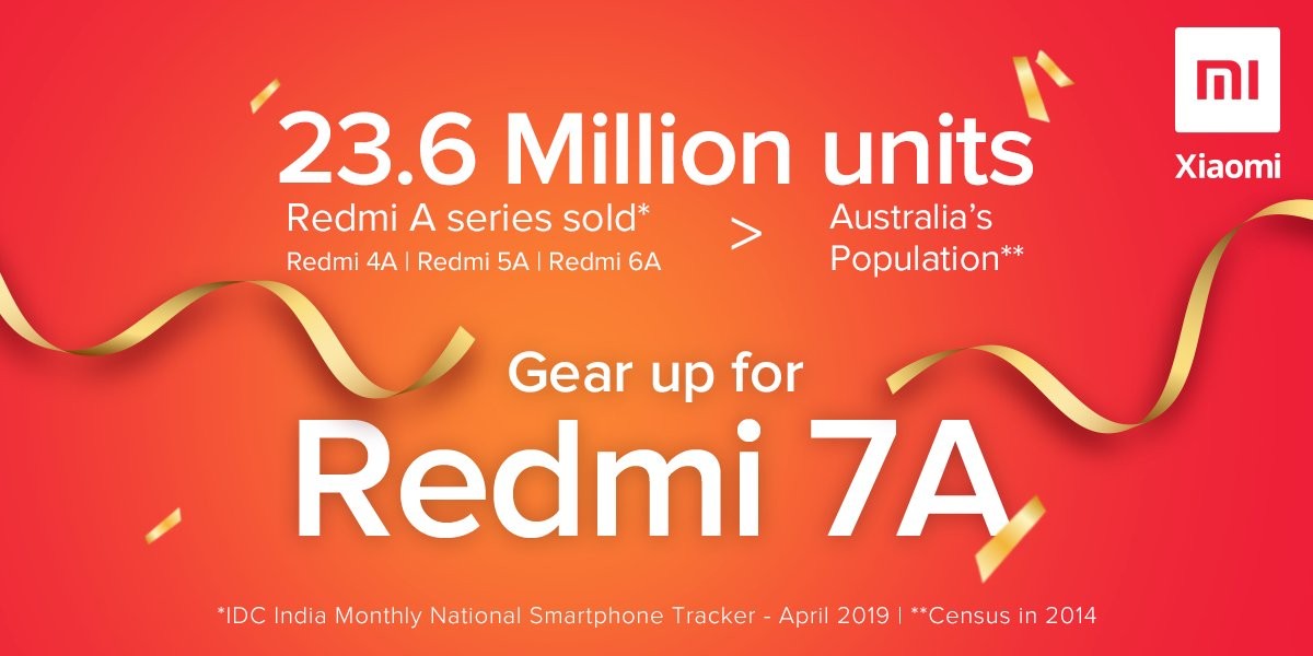 Redmi 7A India Launch Teaser