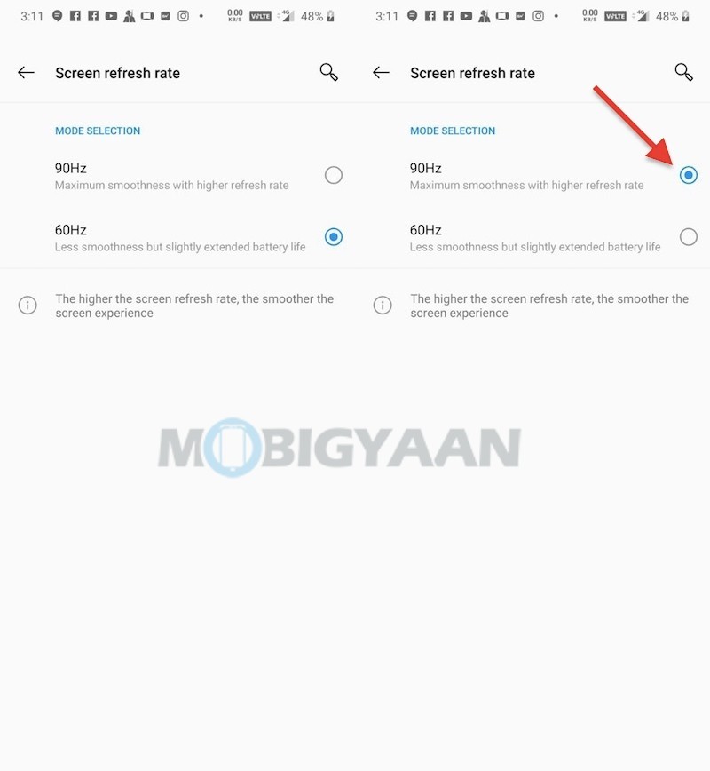 How To Change Refresh Rate OnePlus 7 Pro 0