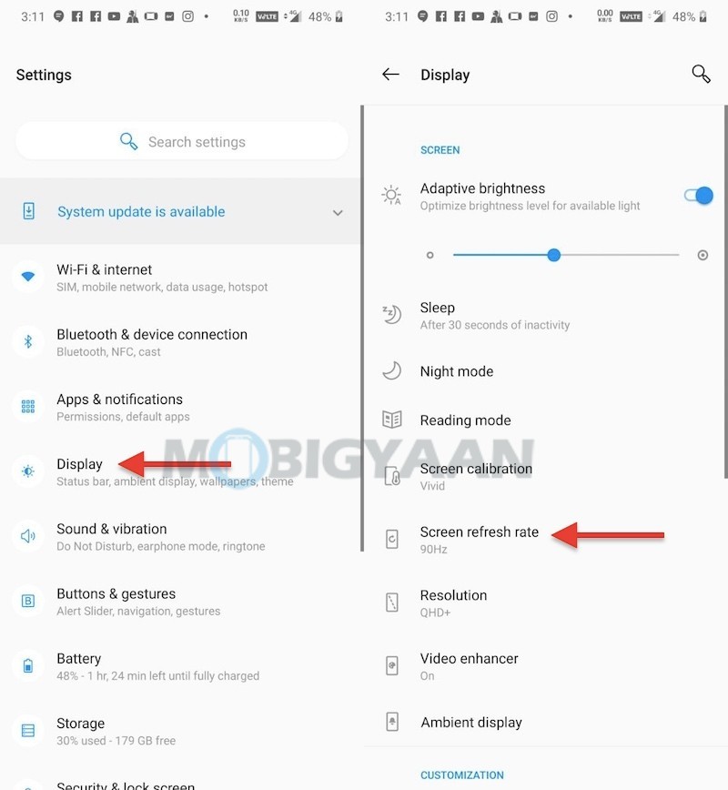 surface pro 8 refresh rate