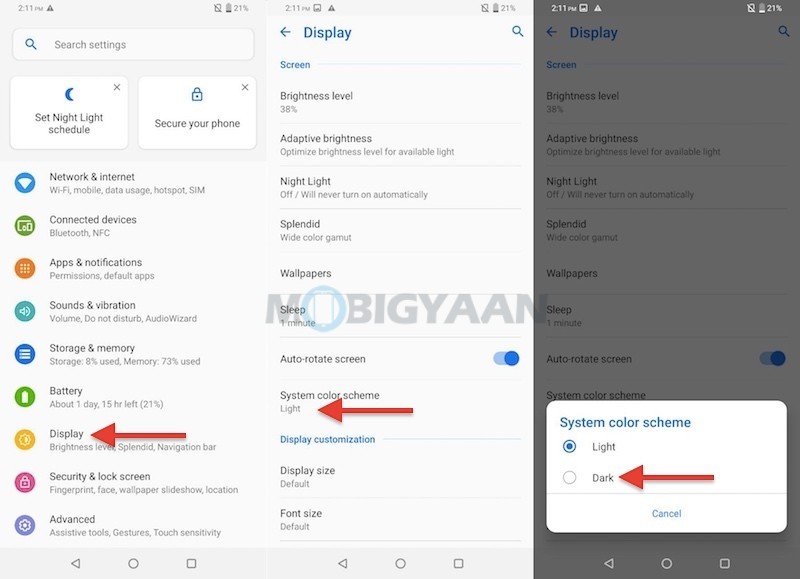 How to apply dark mode on ASUS 6z Guide 2
