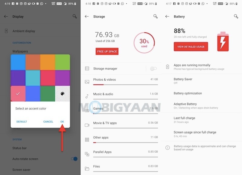 How to customize theme and accent color on OnePlus 7 Pro OxygenOS Guide 0
