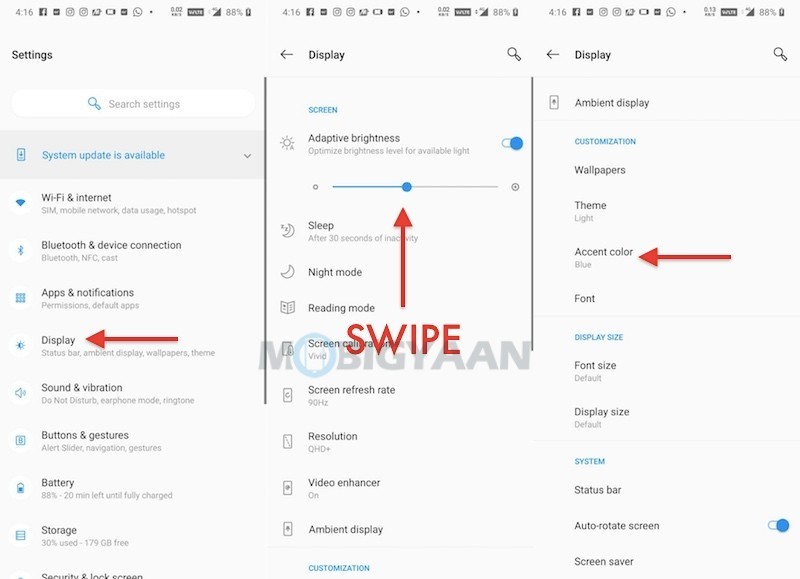 How to customize theme and accent color on OnePlus 7 Pro OxygenOS Guide 1
