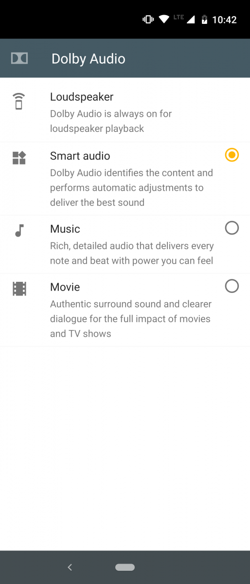 Motorola One Vision (Dolby Audio)