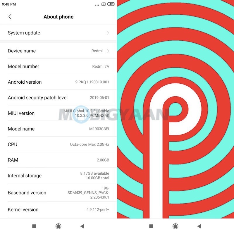 Xiaomi Redmi 7A Hands on And First Impressions Review Software And Interface 2