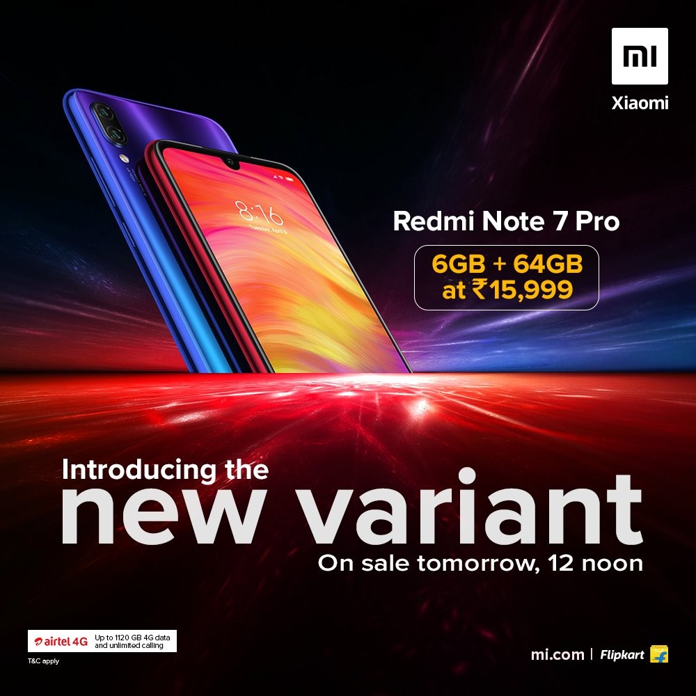 Xiaomi Redmi Note 7 Pro 6 GB + 64 GB