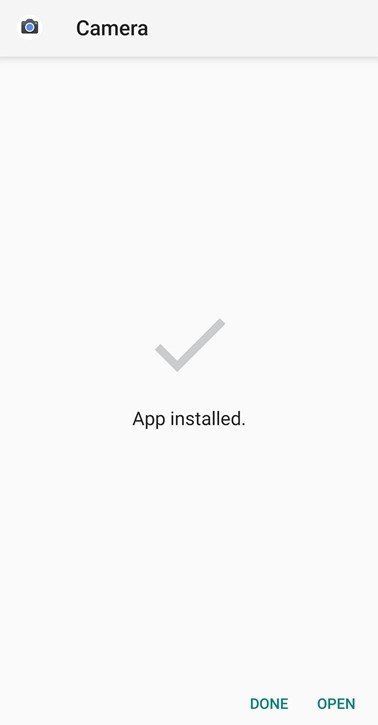 Google Camera Installed