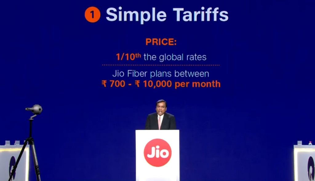 Jio Fiber Tarrifs