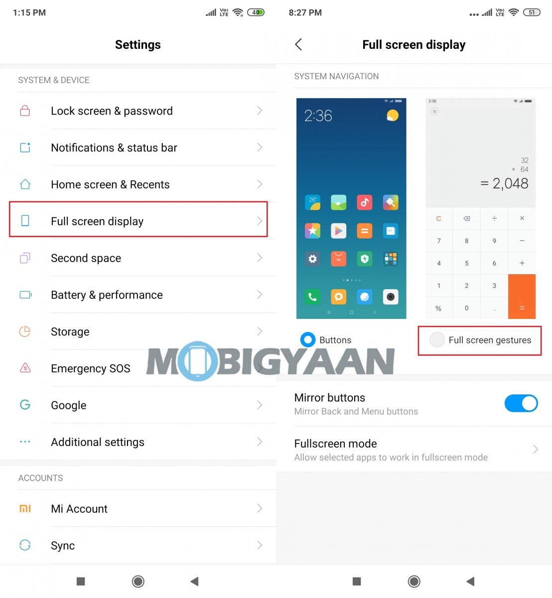 Redmi K20 Pro Gesture Navigation 7