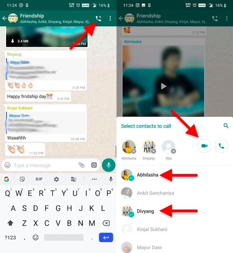 WhatsApp Method 1