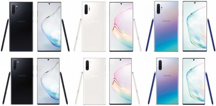 Samsung Galaxy Note10 Color Options