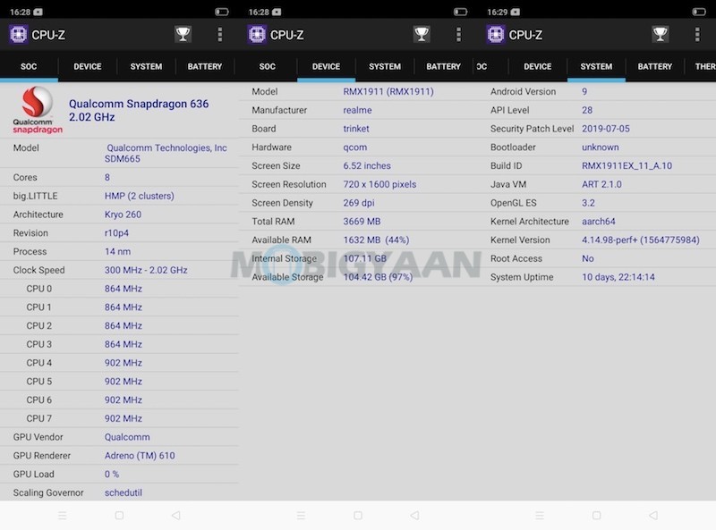 realme 5 Review Software Interface Benchmarks 8