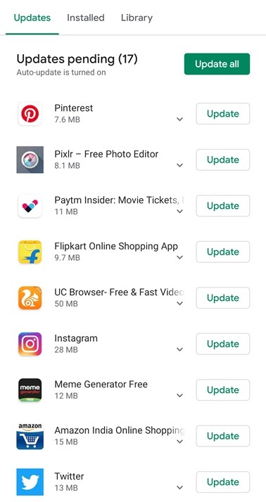 App Updates