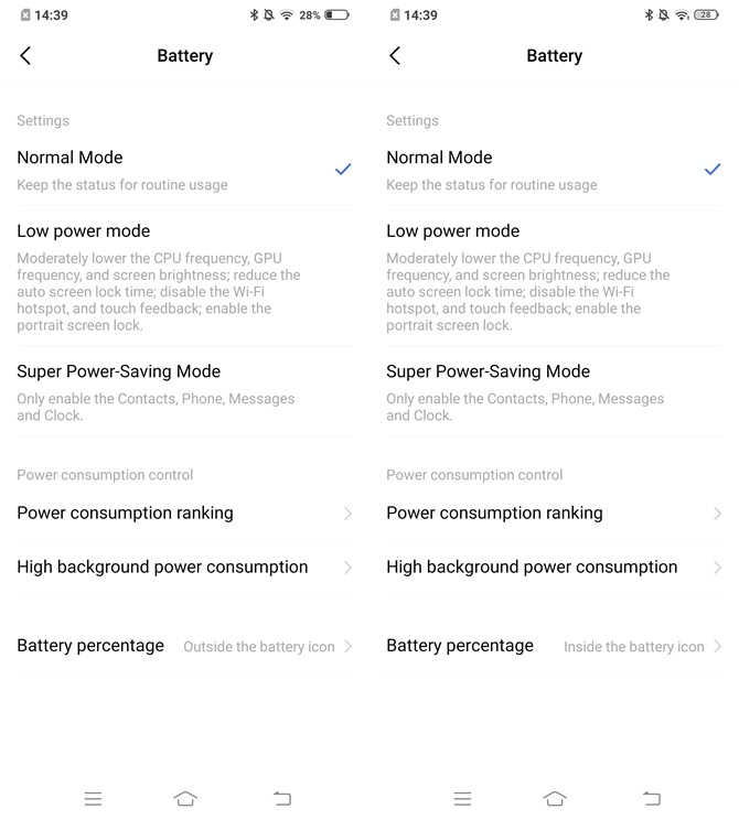 Battery Percentage 3 Vivo V17 Pro