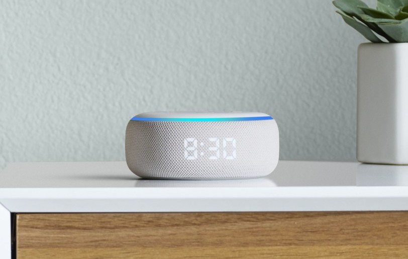 Echo Dot with clock