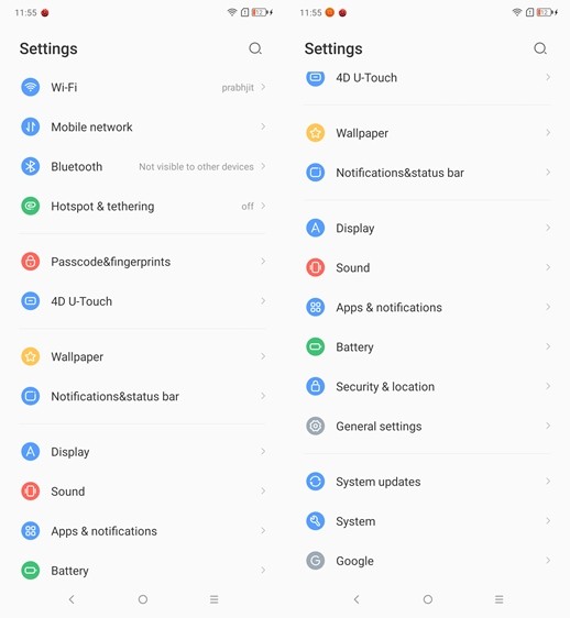 Lenovo K10 Note Review 15 Lenovo K10 Note Settings