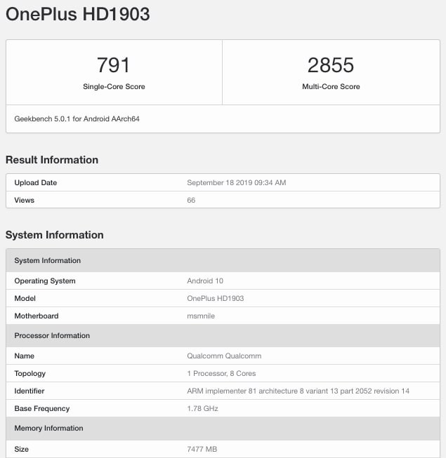 OnePlus-7T-Geekbench 