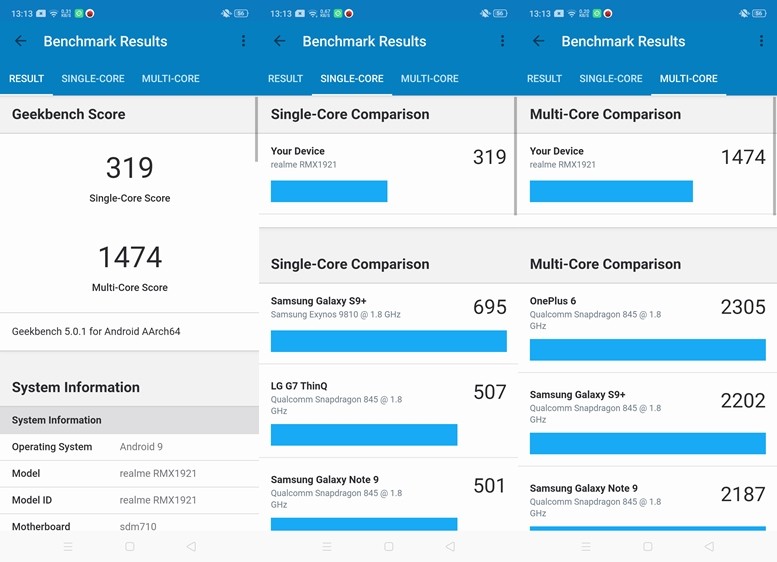 Realme XT Geekbench 5 Mobigyaan