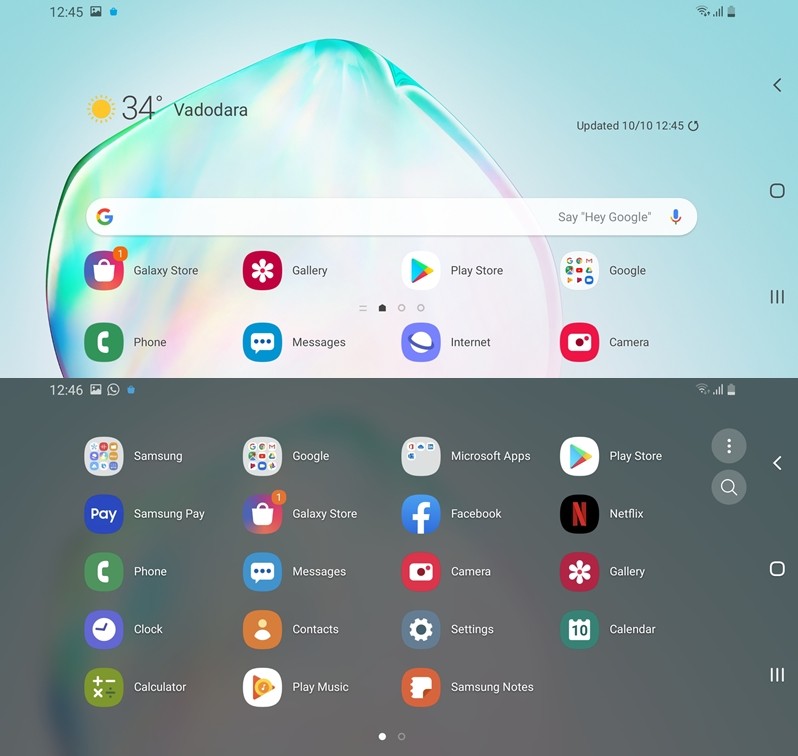 Landscape Homescreen Note 10 2