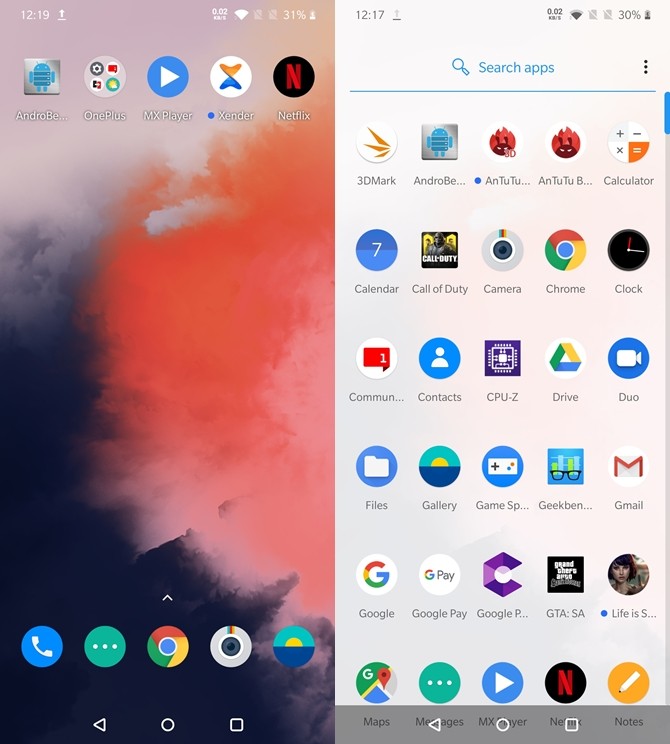 OnePlus 7T Review 20 OnePlus 7T App Drawer
