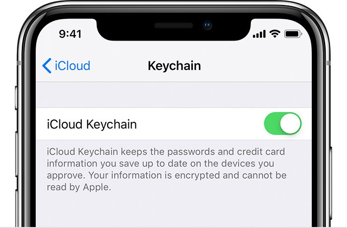 iCloud Keychain iOS