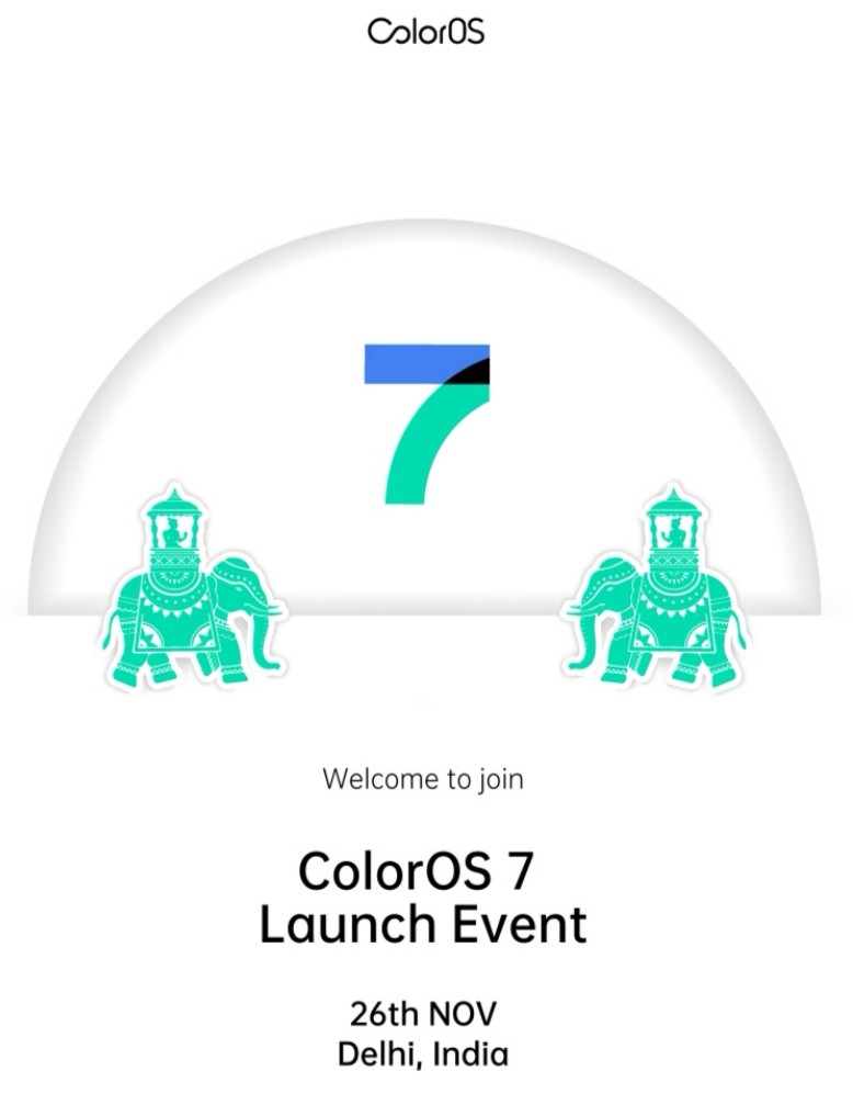 ColorOS 7 India Launch Date Poster