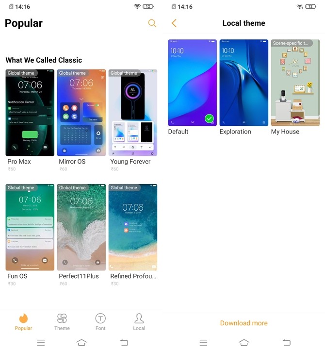vivo U20 Review - A Complete Package in Its Segment 20 Theme Store