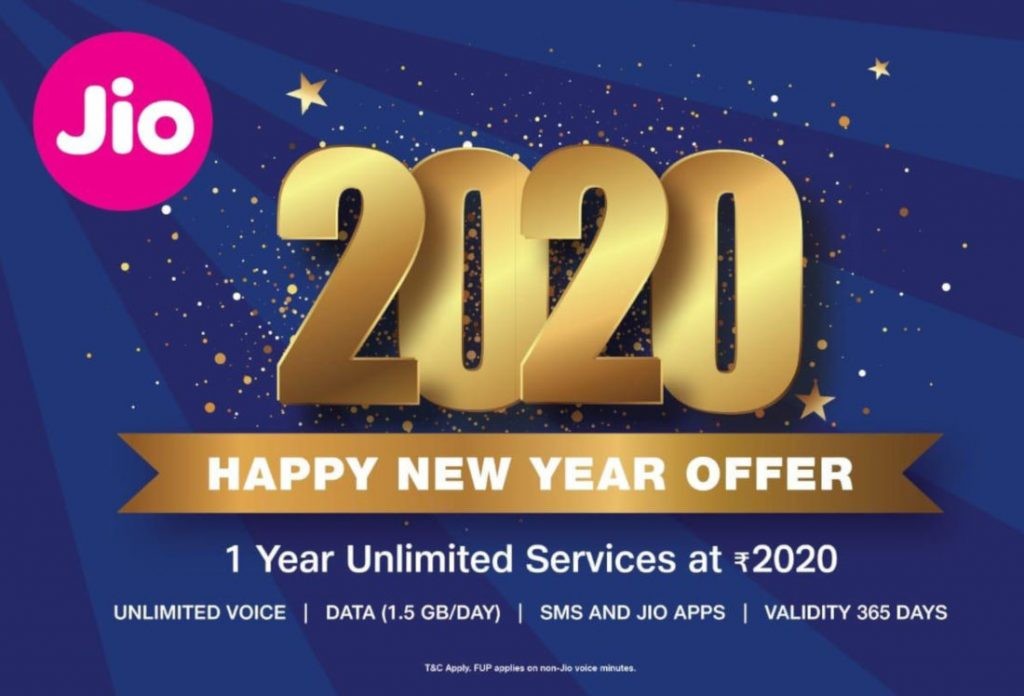 Jio 2020 Happy New Year Offer